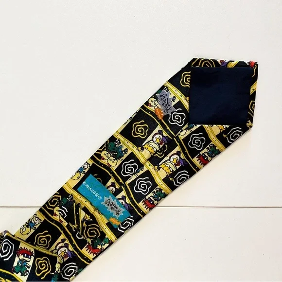 VINTAGE 90S RUGRATS Silk Men's Necktie - Picture 8 of 8